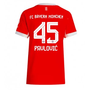 Bayern Munich Aleksandar Pavlovic #45 Hjemmebanetrøje Dame 2025-26 Kortærmet